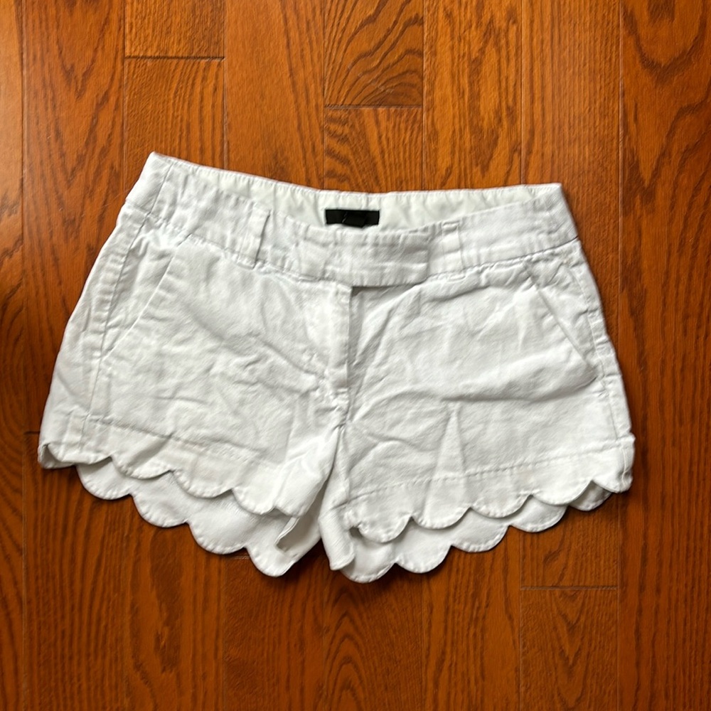 J. Crew Scalloped Hem Shorts